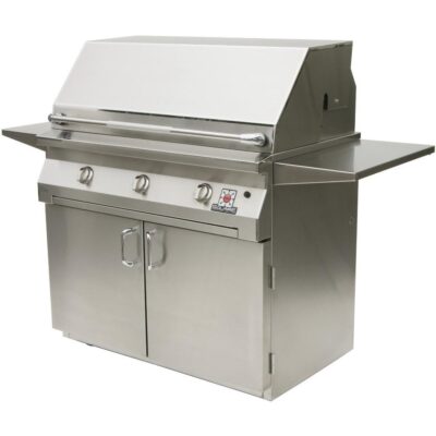 Solaire 42 Inch All Infrared Propane Gas Grill On Standard Cart – SOL-IRBQ-42CIR-LP