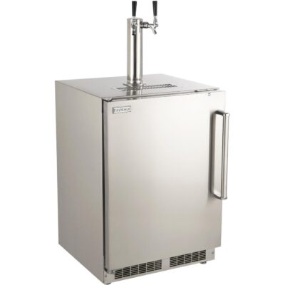 Fire Magic 24-Inch Left Hinge Outdoor Rated Dual Tap Kegerator – 3594-DL