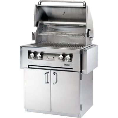 Vintage Grills 30 Inch Stainless Steel Liquid Propane Gas Grill with 2-Door Cart – VBQ30G-L-1-KIT