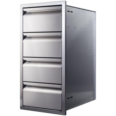 Memphis Grills 15-Inch Quadruple Access Drawer With Soft Close – VGC15DB4