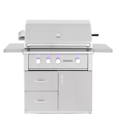 Summerset Alturi 36-Inch 3-Burner Natural Gas Grill With Stainless Steel Burners & Rotisserie – ALT36T-NG