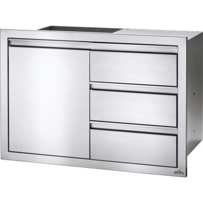 Napoleon 36-Inch Stainless Steel Single Door and Triple Drawer – BI-3624-1D3DR