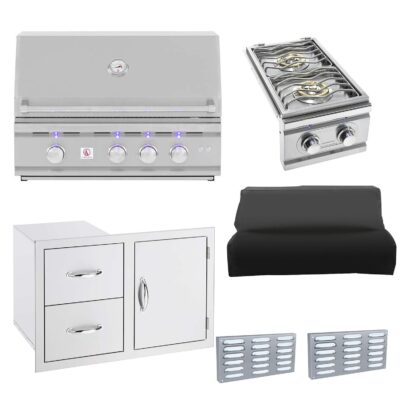 Summerset TRL 6-Piece 32-Inch Propane Outdoor Kitchen Package – TRL32-LP-6PC-PROMO