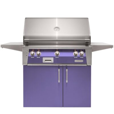 Alfresco ALXE 36-Inch Natural Gas Grill With Rotisserie – Blue Lilac – ALXE-36C-NG-S4005