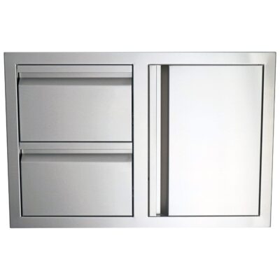 RCS Valiant Series 33-Inch Stainless Steel Access Door & Double Drawer Combo – VDC1