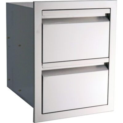 RCS Valiant Series 17-Inch Stainless Steel Double Access Drawer – VDR1