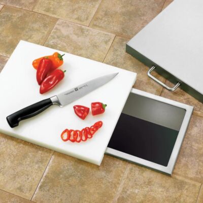 Summerset 14×10-Inch Trash Chute & Cutting Board w/ Lid – SSTC-14