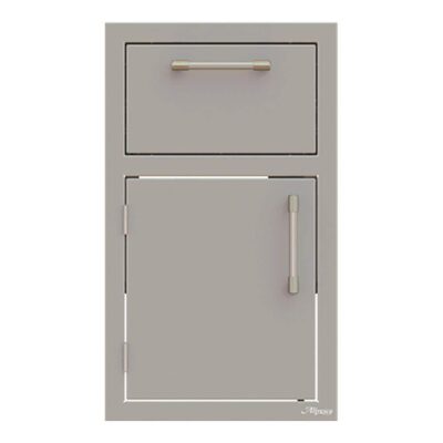 Alfresco 17-Inch Stainless Steel Left-Hinged Soft-Close Door & Drawer Combo – AXE-DDR-L-SC