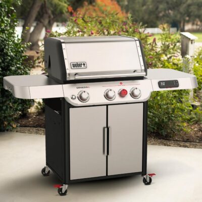 Weber GENESIS SX-325s Natural Gas Smart Grill with Sear Burner – Stainless Steel – 37500001