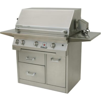 Solaire 36 Inch InfraVection Natural Gas Grill With Rotisserie On Premium Cart – SOL-AGBQ-36CXVI-NG