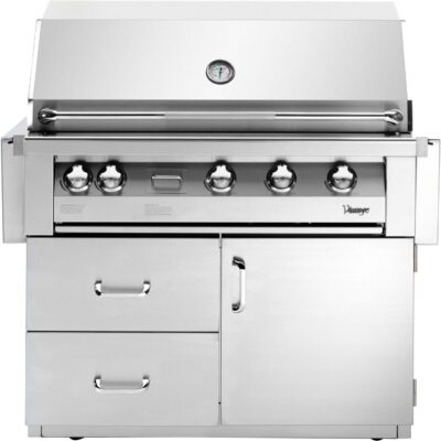 Vintage Grills 42 Inch Stainless Steel Natural Gas Grill with Sear Zone and Deluxe Cart – VBQ42SZG-N-2-KIT