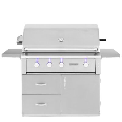 Summerset Alturi 42-Inch 3-Burner Natural Gas Grill With Stainless Steel Burners & Rotisserie – ALT42T-NG