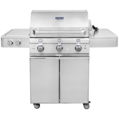 Saber Elite 1500 32-Inch 3-Burner Infrared Propane Gas Grill With Side Burner – R50SC1417