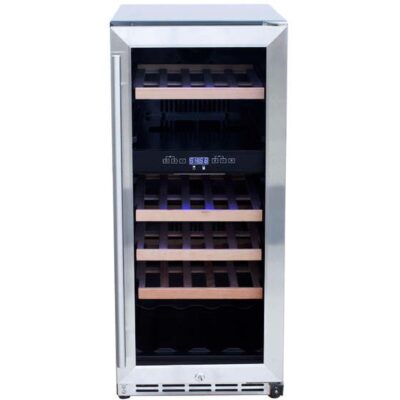 Summerset 15-Inch Outdoor Rated Dual Zone Wine Cooler – SSRFR-15WD