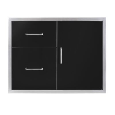 Wildfire 30 X 24 Access Door & Double Drawer Combo – WF-DDWCOMBO3024-BSS