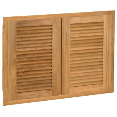 Pacific Teak Louvered 30-Inch Teak Wood Double Access Door – AD2-30L